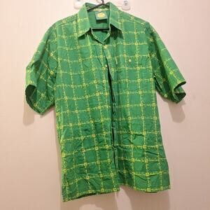 Chama Cha Mapinduzi Shirt Mens Green. CCM Number One Logo. M. Nice Shirt 3 Pock